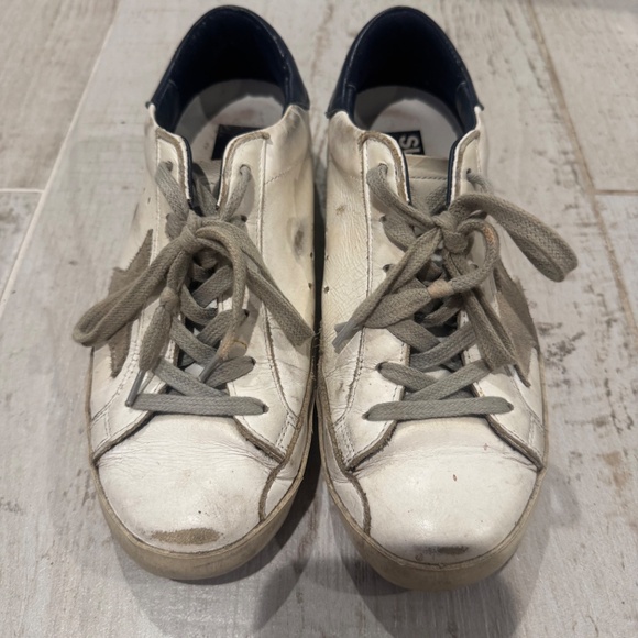 EUC Golden Goose size 36 white/navy - Picture 5 of 6